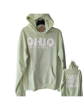 Ohio University Bobcats Hoodie NWT XS Fits Medium Blue 84 Green Sweatshirt OH
